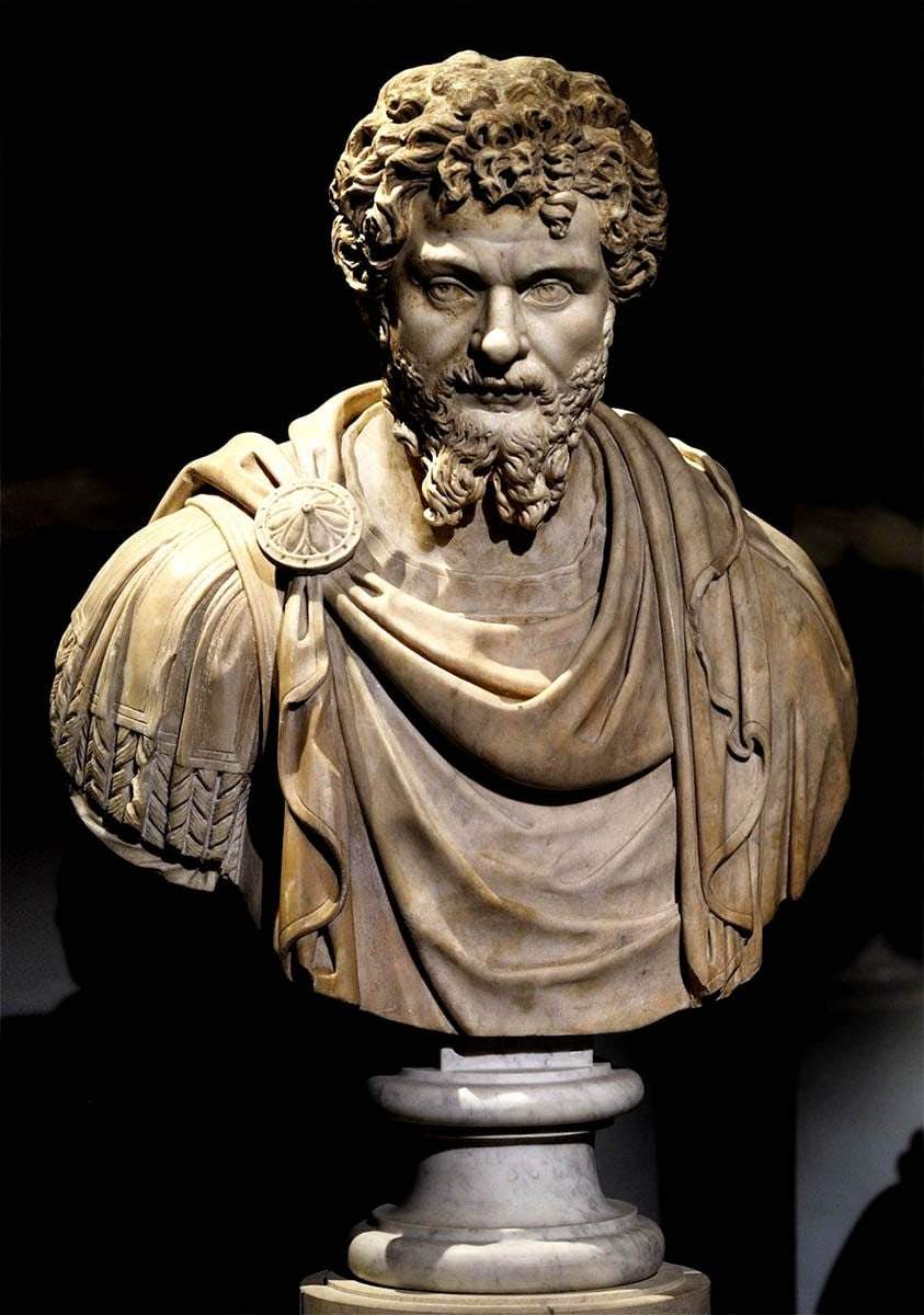 bust septimius severus roman emperors