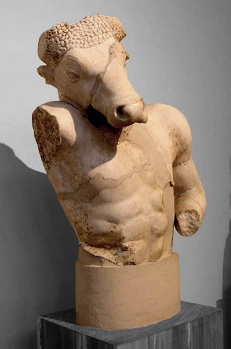 minotaur marble sculpture