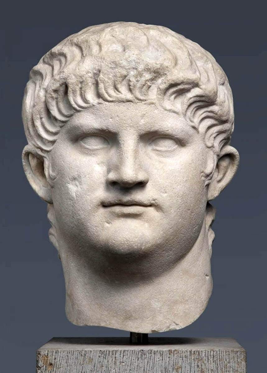portrait nero munich roman emperor