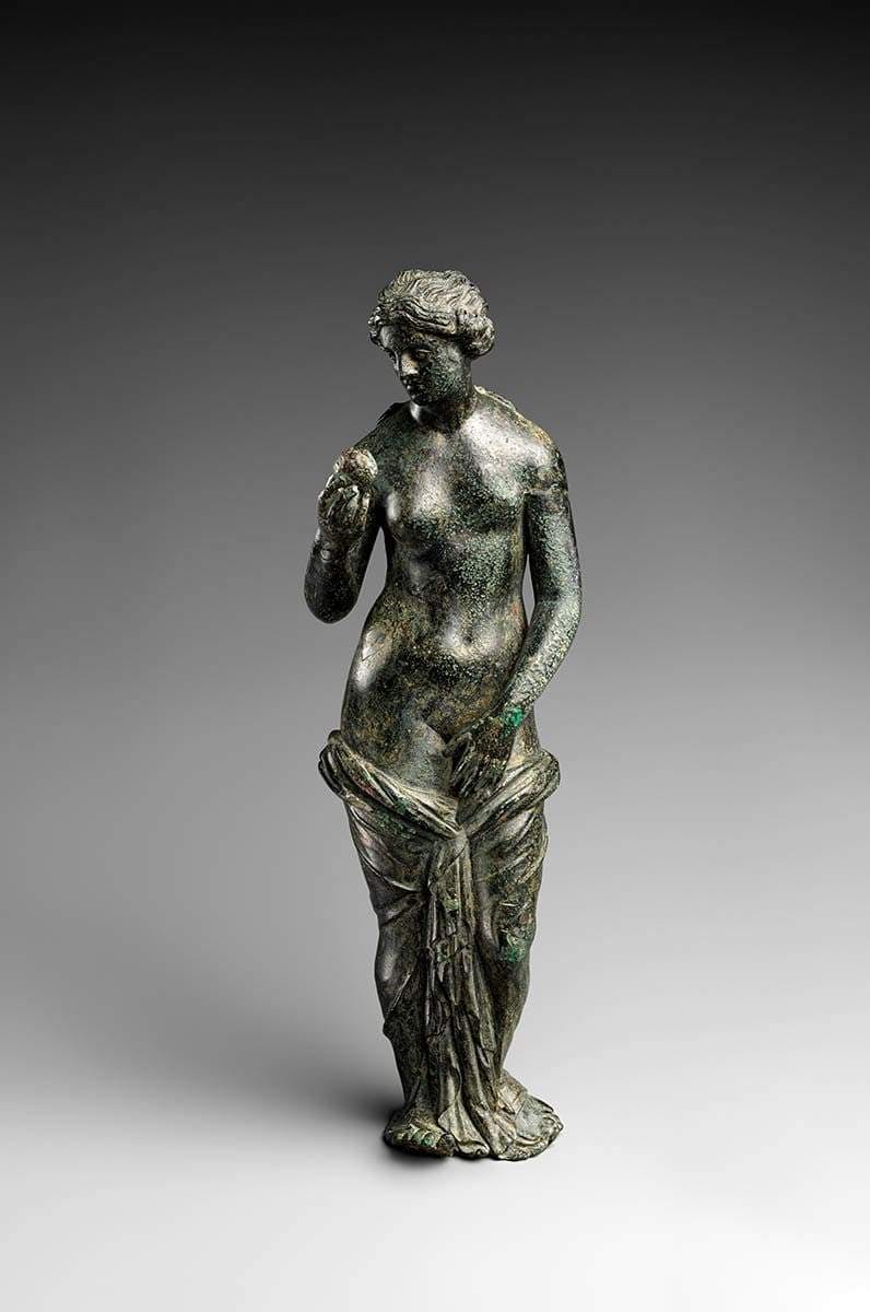 aphrodite bronze statuette