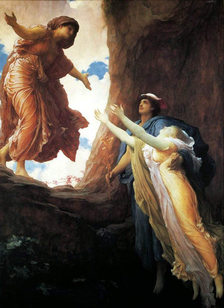 Painting of The Return of Persephone by Lord Frederick Leighton